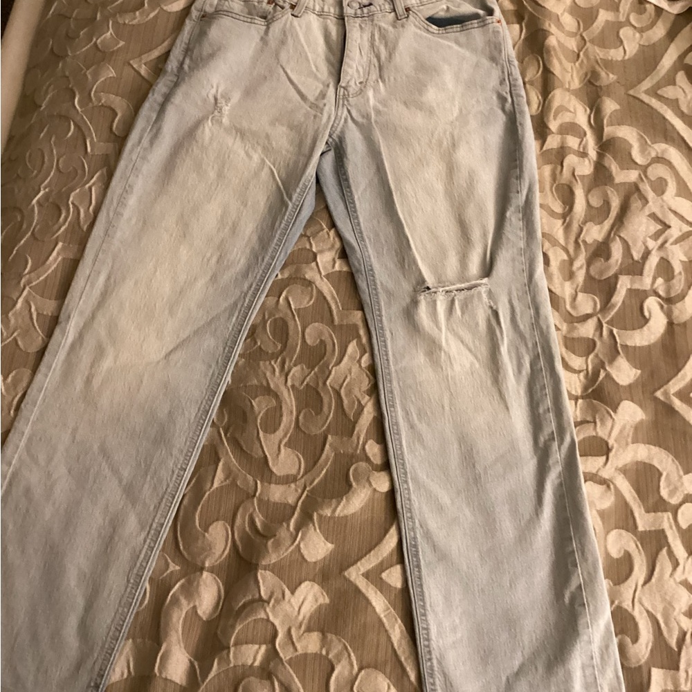 Levi's 541 Light Blue Distressed Jeans Size 33x32